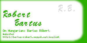 robert bartus business card